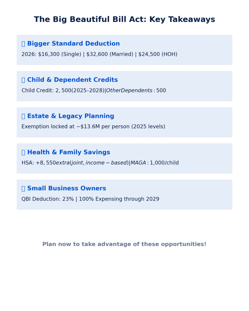big beautiful bill infographic summary retirees