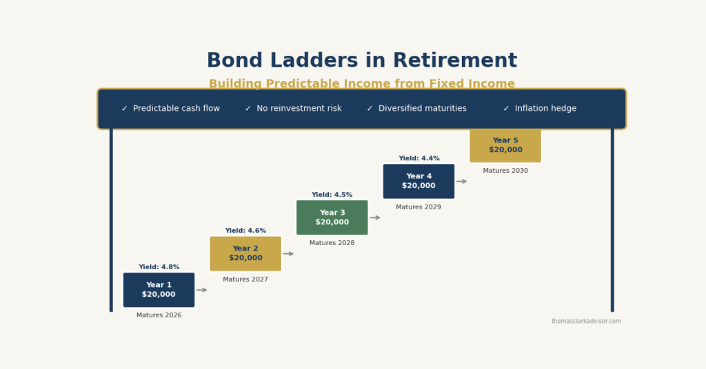 Bond Ladders in Retirement: Building Predictable Income from Fixed Income 1 2026 06 13 bond ladders retirement predictable income featured