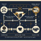 Qualified Charitable Distribution flow diagram showing direct IRA-to-charity transfer bypassing taxable income — age 70½ requirement applies
