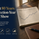 Editorial title card: What 80 Years of Election-Year Data Show — the four-year pattern and why retirees can mostly ignore it