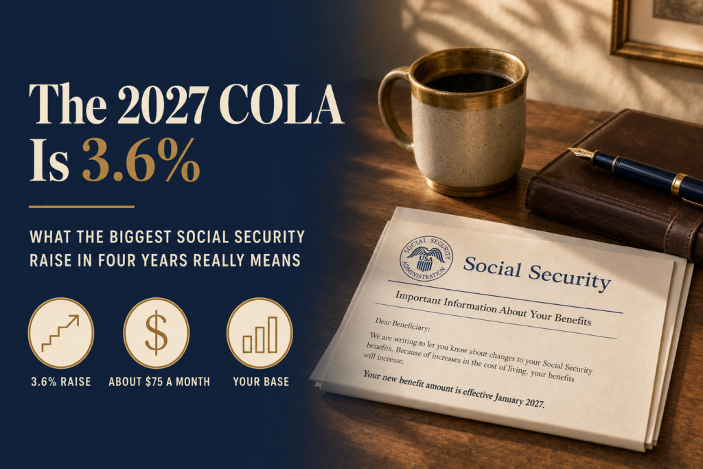 The 2027 Social Security COLA Is 3.6%: What to Do Now