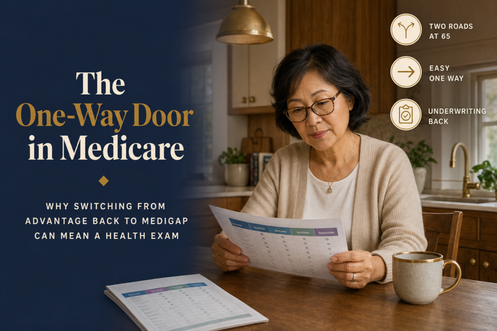 Medicare Advantage vs. Medigap: The One-Way Door